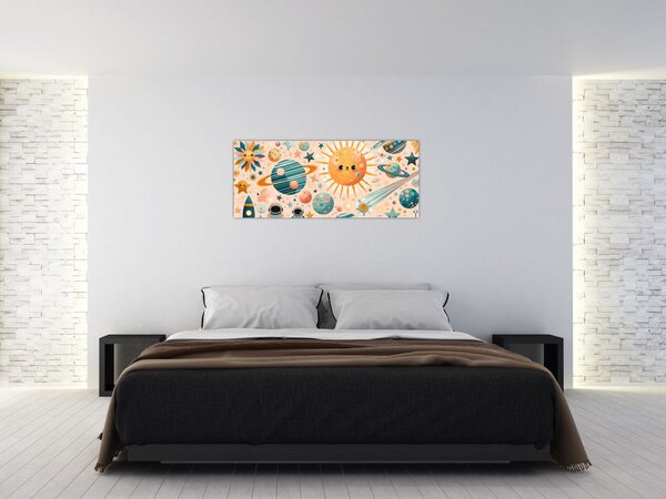 Kép - Darabok az űrből (120x50 cm)