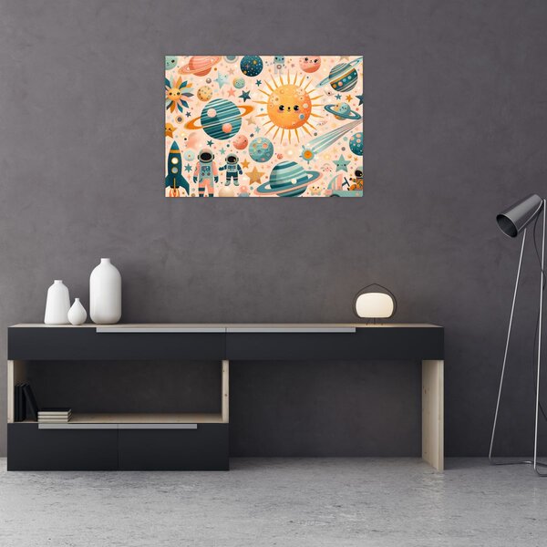 Kép - Darabok az űrből (70x50 cm)