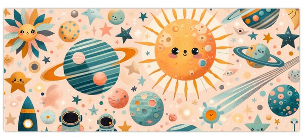 Kép - Darabok az űrből (120x50 cm)