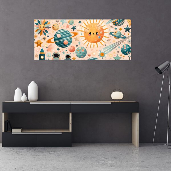 Kép - Darabok az űrből (120x50 cm)