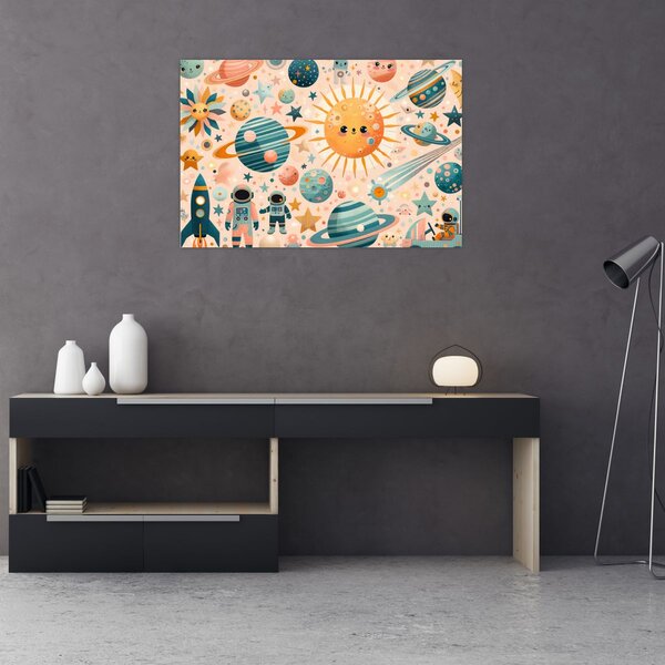 Kép - Darabok az űrből (90x60 cm)