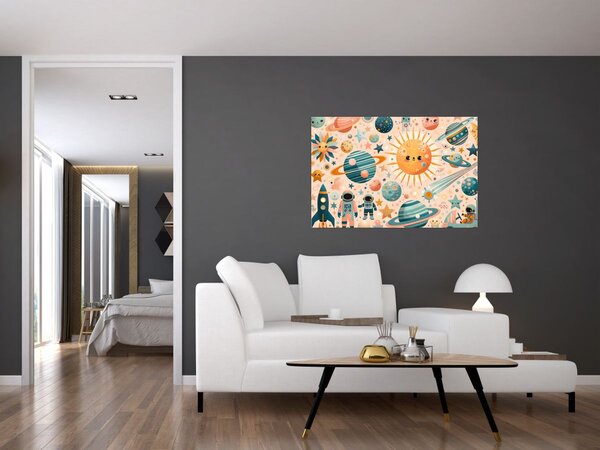 Kép - Darabok az űrből (90x60 cm)