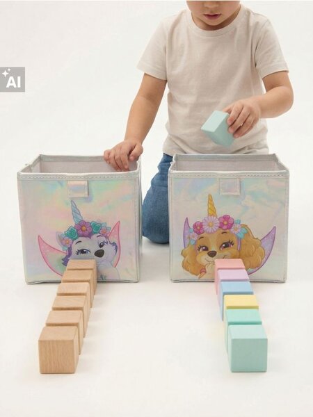 Sinsay - Összecsukható tárolókosarak 2 pack - többszínű