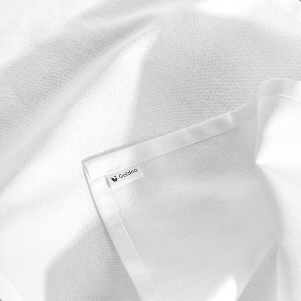 Goldea lenvászon keveréket tartalmazó asztali futó - fehér 35x140 cm ...