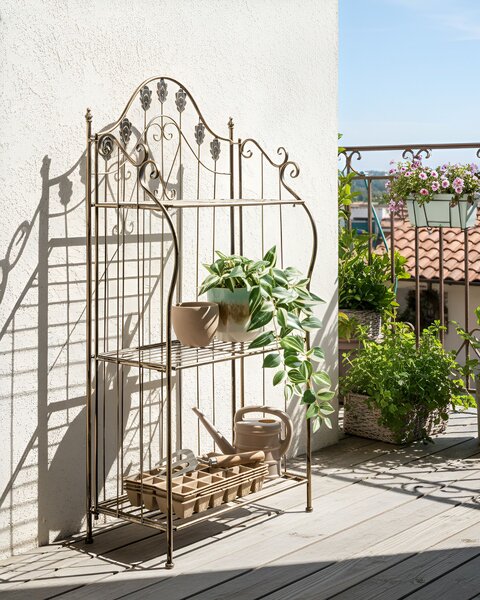 Polcrendszer VISANO 59 cm 123 cm Fém Fekete