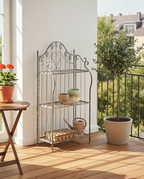 Polcrendszer VISANO 59 cm 123 cm Fém Szürke
