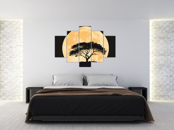 Kép – Fa arany teliholdban II. (150x105 cm)