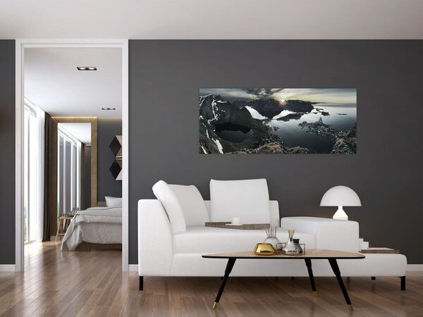 Kép - Norvég hegyek (120x50 cm)