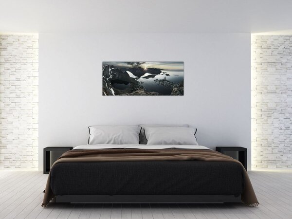 Kép - Norvég hegyek (120x50 cm)