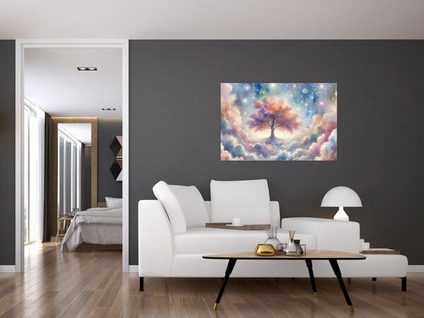 Kép – Életfa a felhőkben (90x60 cm)