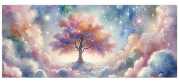 Kép – Életfa a felhőkben (120x50 cm)