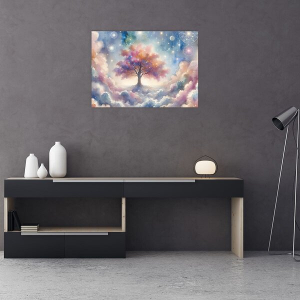 Kép – Életfa a felhőkben (70x50 cm)
