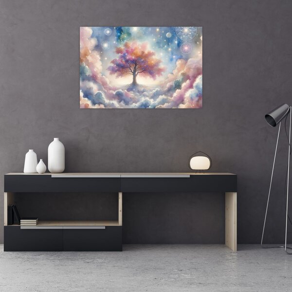 Kép – Életfa a felhőkben (90x60 cm)
