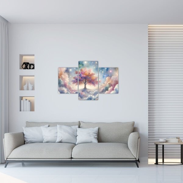 Kép – Életfa a felhőkben (90x60 cm)