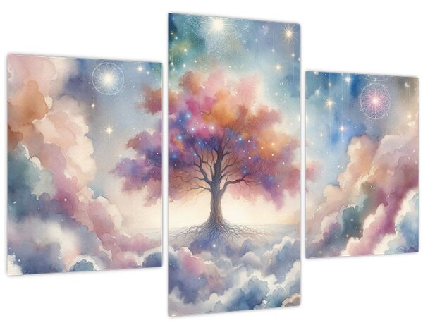 Kép – Életfa a felhőkben (90x60 cm)