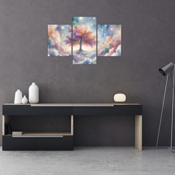 Kép – Életfa a felhőkben (90x60 cm)