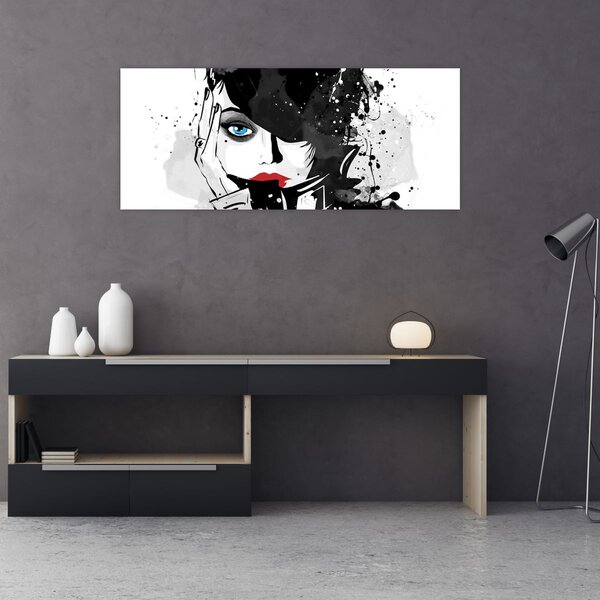 Kép - A titokzatos nő (120x50 cm)