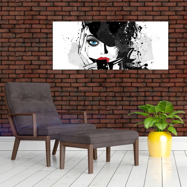 Kép - A titokzatos nő (120x50 cm)