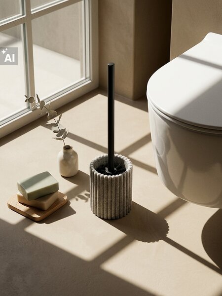 Sinsay - Bordázott WC-kefe - füstszínű