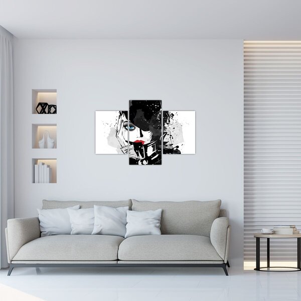Kép - A titokzatos nő (90x60 cm)