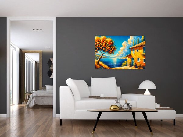 Kép - Ház narancsokkal II. (90x60 cm)