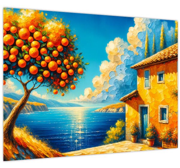Kép - Ház narancsokkal II. (70x50 cm)