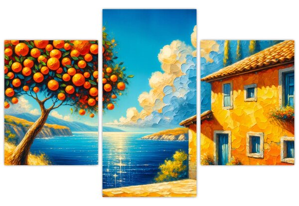 Kép - Ház narancsokkal II. (90x60 cm)