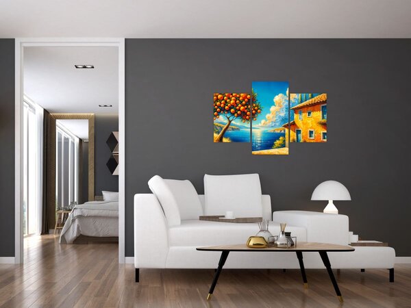 Kép - Ház narancsokkal II. (90x60 cm)