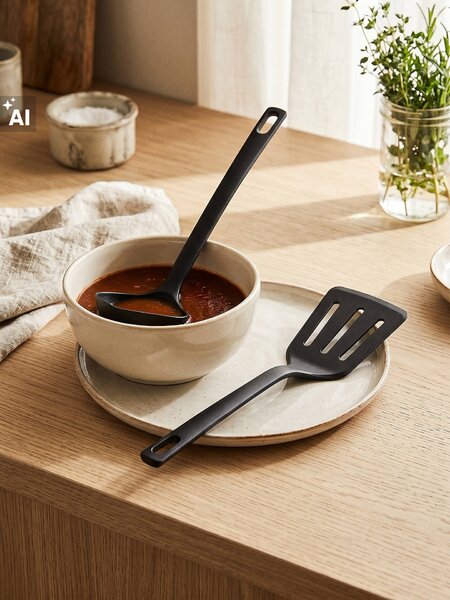 Sinsay - Spatula és merőkanál készlet 2 pack - fekete