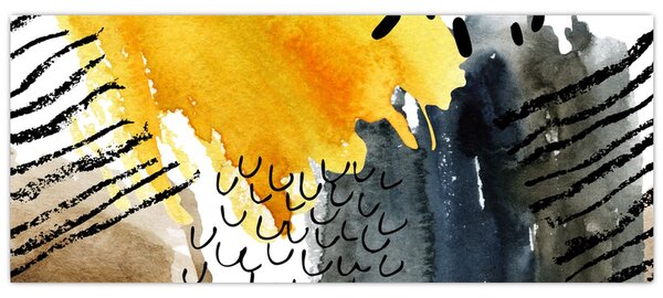 Kép - Absztrakt akvarell (120x50 cm)
