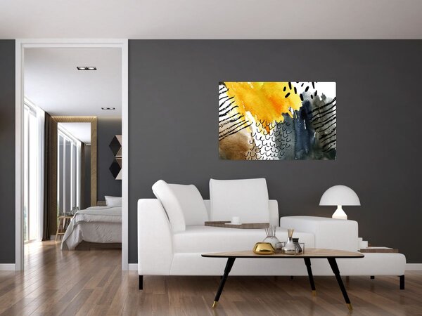 Kép - Absztrakt akvarell (90x60 cm)