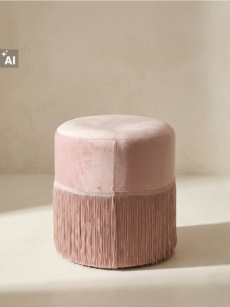 Sinsay - Puff díszrojtokkal - pasztellpink