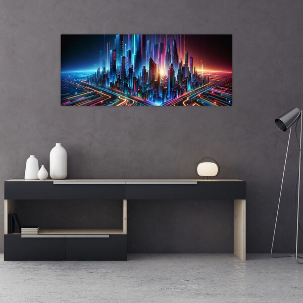 Kép - A jövő városa (120x50 cm)