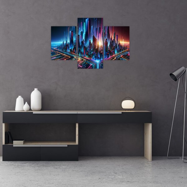Kép - A jövő városa (90x60 cm)