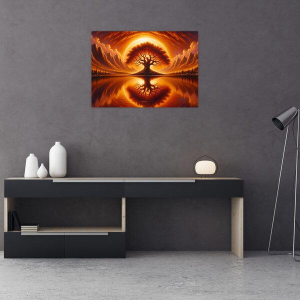 Kép – Fa a véres napban (70x50 cm)