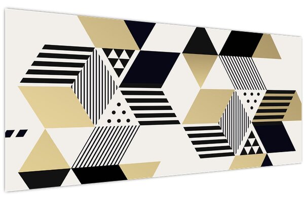 Kép - Geometriai formák N⁰1 (120x50 cm)