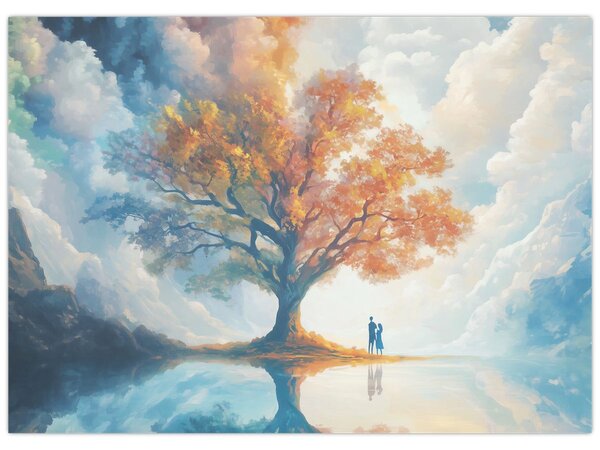 Kép – Az élet és szerelem fája (70x50 cm)
