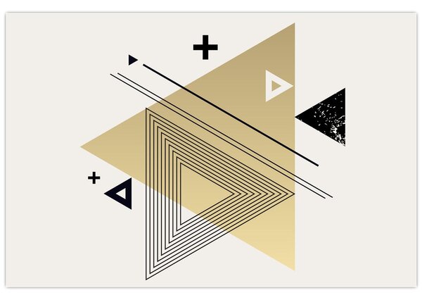 Kép - Geometriai formák N⁰4 (90x60 cm)