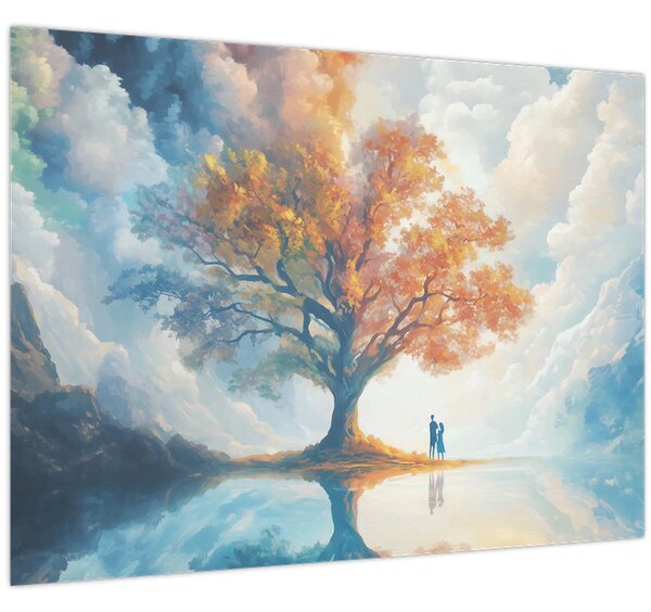 Kép – Az élet és szerelem fája (70x50 cm)