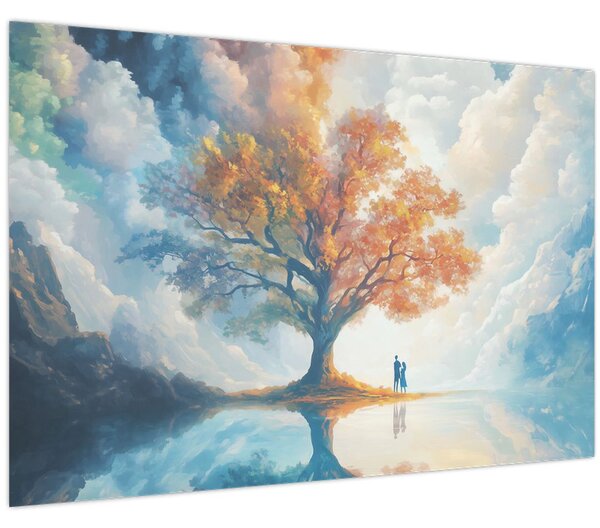 Kép – Az élet és szerelem fája (90x60 cm)