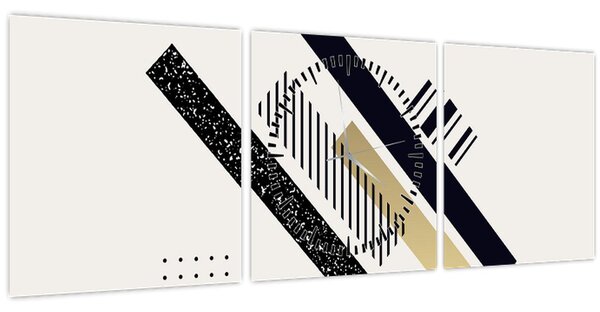 Kép - Geometriai formák N⁰5 (órával) (90x30 cm)