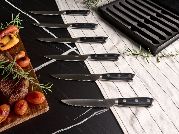 6 darabos steak késkészlet TOYAMA Fekete
