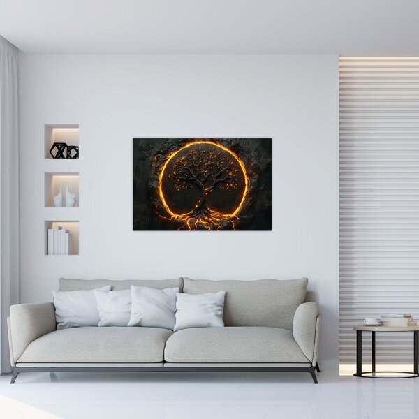 Kép – Életfa lávában II. (90x60 cm)