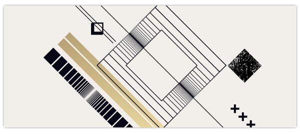 Kép - Geometriai formák N⁰6 (120x50 cm)