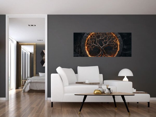 Kép – Életfa lávában I. (120x50 cm)