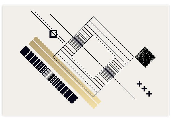 Kép - Geometriai formák N⁰6 (90x60 cm)