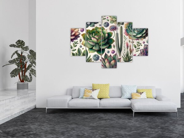 Kép - Pozsgás növények (150x105 cm)