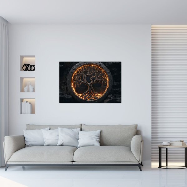 Kép – Életfa lávában I. (90x60 cm)