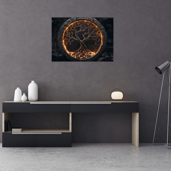 Kép – Életfa lávában I. (70x50 cm)