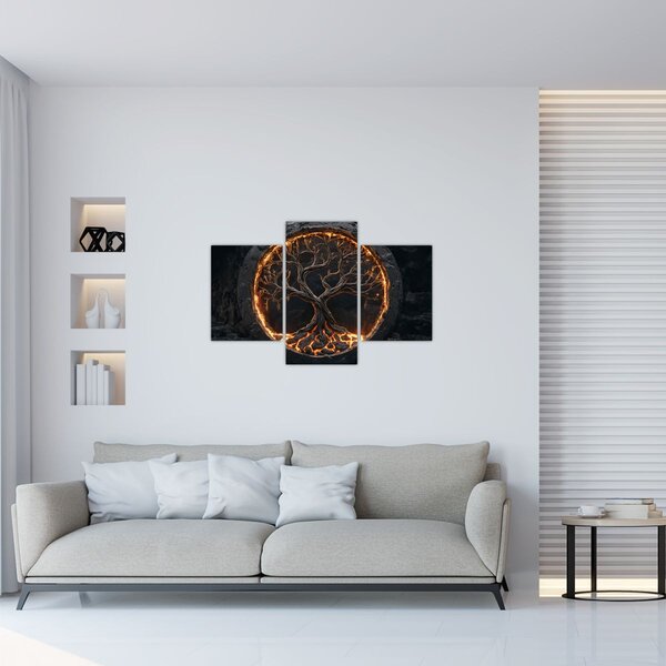 Kép – Életfa lávában I. (90x60 cm)